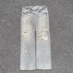 vintage y2k ブラックデニム　ダメージデニム　雰囲気◎