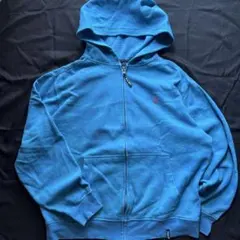 VOLCOM ジップアップパーカー ブルー Y2K スケーター swag サーフ