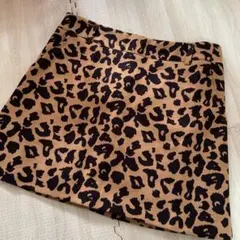 スカート ヒョウ柄 レオパード GRL ベージュ ミニスカ