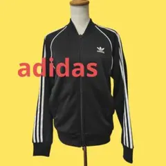 アディダス 黒 ジャージ 150〜160cm位Mの方に ジャケット