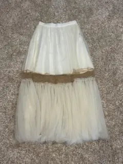[お値下げ可能] LILY BROWN アイボリー ロングスカート
