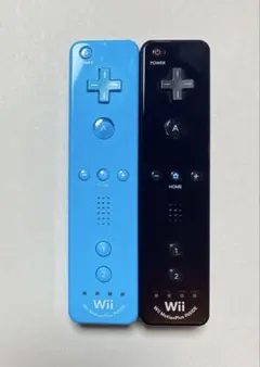 wiiリモコンプラス ブラック ブルー 2本セット 動作確認済み
