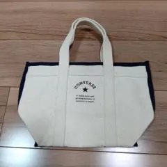 CONVERSE トートバッグ アイボリー/ネイビーのサムネイル