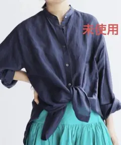 【未使用タグ付き】IENA ラミーリヨセルバックギャザーシャツ38のサムネイル