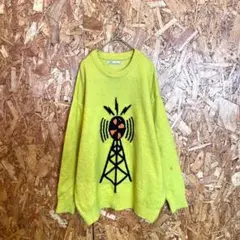 ZARA ザラ ニット セーター フロントデザイン バックデザイン イエロー