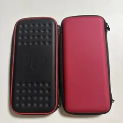 ゲーム機用ケース 2個セット ブラック レッド ピンク 収納ケース