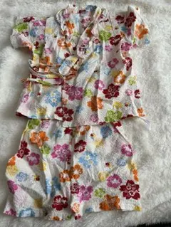 ベビー甚平 花柄 80cm