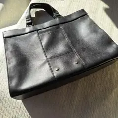 COMME CA ISM ブラック ビジネスバッグ　コムサバック