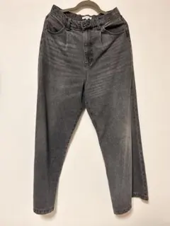 cussil クシル　TRストレッチルーズシルエットハイウエストストレートパンツ