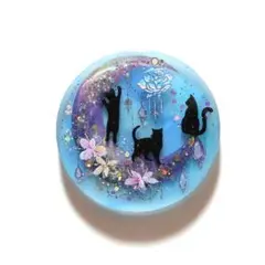 ☆レジン ヘアゴム ブローチ☆♡No.910♡