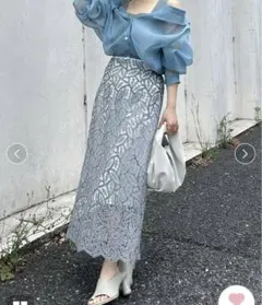 リーフレースタイトスカート　フレイアイディー