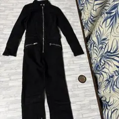 ZARAブラックジッパー付きオールインワン