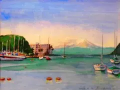水彩画 ヨットハーバー (諸磯湾) 水彩画 ヨットハーバー (諸磯湾) - メルカリ
