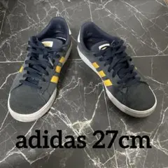 adidas ネイビー イエロー スニーカー