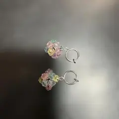 イヤリング　ビーズ