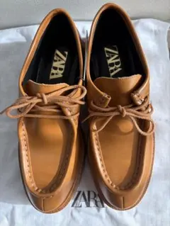 【新品】ZARA ローファー レースアップシューズ39
