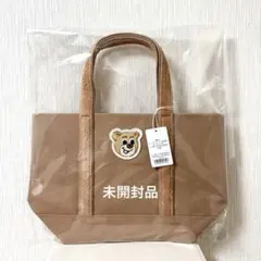 新品　フェイラー　オールドテディ　ワッペントートバッグ　Ｌ　小　ベージュ