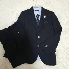 ヒロミチナカノ 男の子 140 スーツ セットアップ 黒 金ボタン