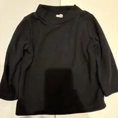 裏起毛　カットソー　黒　90cm