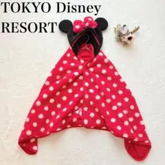 東京ディズニーリゾート ミニーマウス フード付き 暖かポンチョ フリース ボレロ