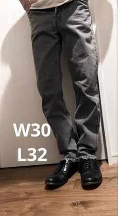【USA製】90s Levi's 501先染めブラック ボタン裏544 交渉OK