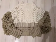 MURUA ケーブルニットセーター Fサイズ アイボリー・ベージュ