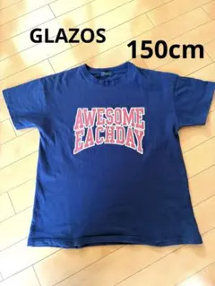 GLAZOS☆ネイビー×赤ロゴTシャツ☆150cm
