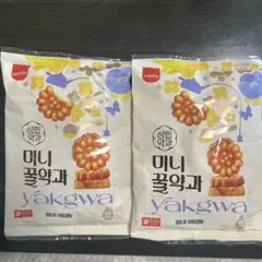 ミニ花薬菓2個セット　ヤッカ　韓国　お菓子　個包装　お土産　しっとり　はちみつのサムネイル