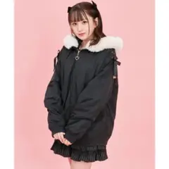 【最終値下げ】レースアップリボンブルゾン新品タグ付　シークレットハニー正規品 シークレットハニー Secret Honey 袖レースアップリボンブルゾン