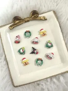 クリスマスネイルパーツ 10個セット おまけ付き‪‪❤︎‬