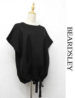 J482/美品 BEARDSLEY バックレースリネンブラウス フレンチスリーブのサムネイル