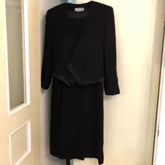 東京ソワール　礼服　セットアップ　ワンピース　11号　L 大きいサイズ　ブラック
