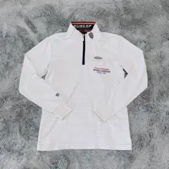 【DUNLOP MOTORSPORT】ジャージ（S）グレー ボーダー ジップのサムネイル