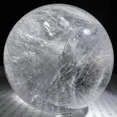 ✳️超極上キラキラスフィア✨高透明度＆レインボー✨虹入り ヒマラヤ水晶 丸玉 原石