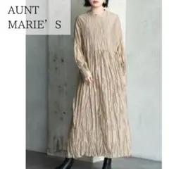 Aunt Marie's アント マリーズ ワッシャー ロングスリーブワンピース