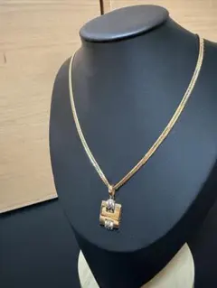 K18 イエローゴールド　ホワイトゴールドHペンダントトップ　3.29g