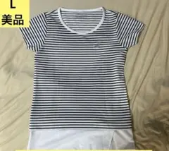 Babolat 半袖 Tシャツ ボーダー Lサイズのサムネイル
