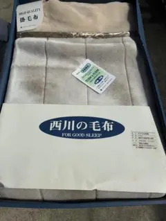 大阪西川　アクリル毛布　140×200 グラスG 日本製
