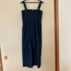 デニム ロングワンピース サロペットのサムネイル