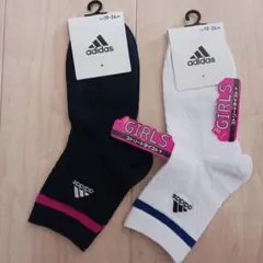 adidas　キッズ　ソックス　19-24cm　2足
