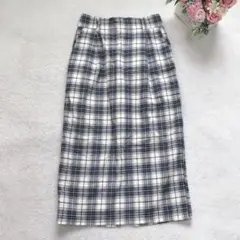ローリーズファーム ロングチェックスカート レディース ボトム タイト シンプル
