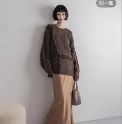 ローリーズファーム　ブラウン ニット