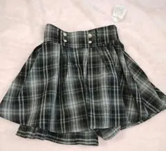 チェック　スカート　インナーパンツ付き　美脚スカート