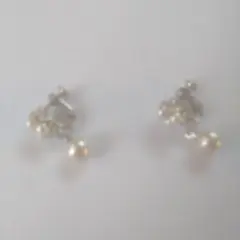 貝パールイヤリング