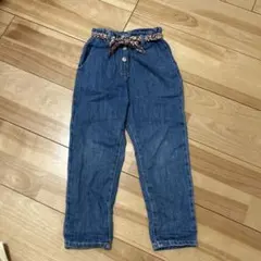 ZARA BABY デニムパンツ 104cm 花柄ベルト付き