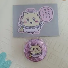 ちいかわ てんしとあくま シーサー ステッカー 缶バッジ