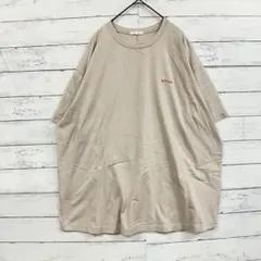 Keitto ロゴ刺繍 ビッグシルエット 半袖 L ベージュ Tシャツ 春夏✨