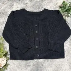 【ROPE PICNIC】ケーブルニット カーディガン　38 厚手