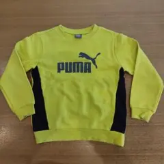 PUMA トレーナー 130サイズ イエロー/ブラック