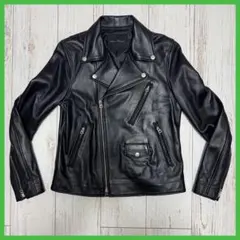 美品 アーバンリサーチ ラムレザー ダブルライダース ジャケット Sサイズのサムネイル